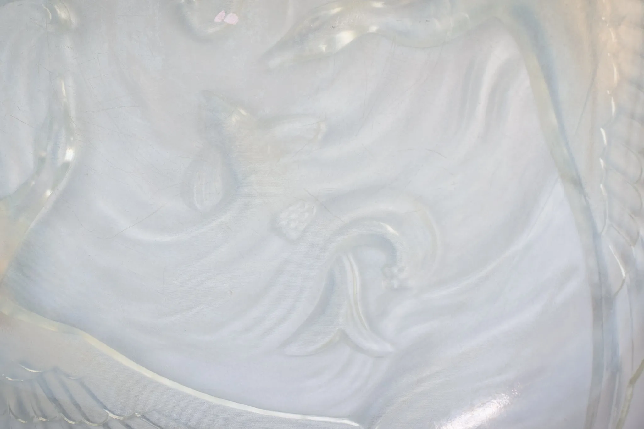Follower of René Jules Lalique - Glass Bowl with Guillemots and Fish