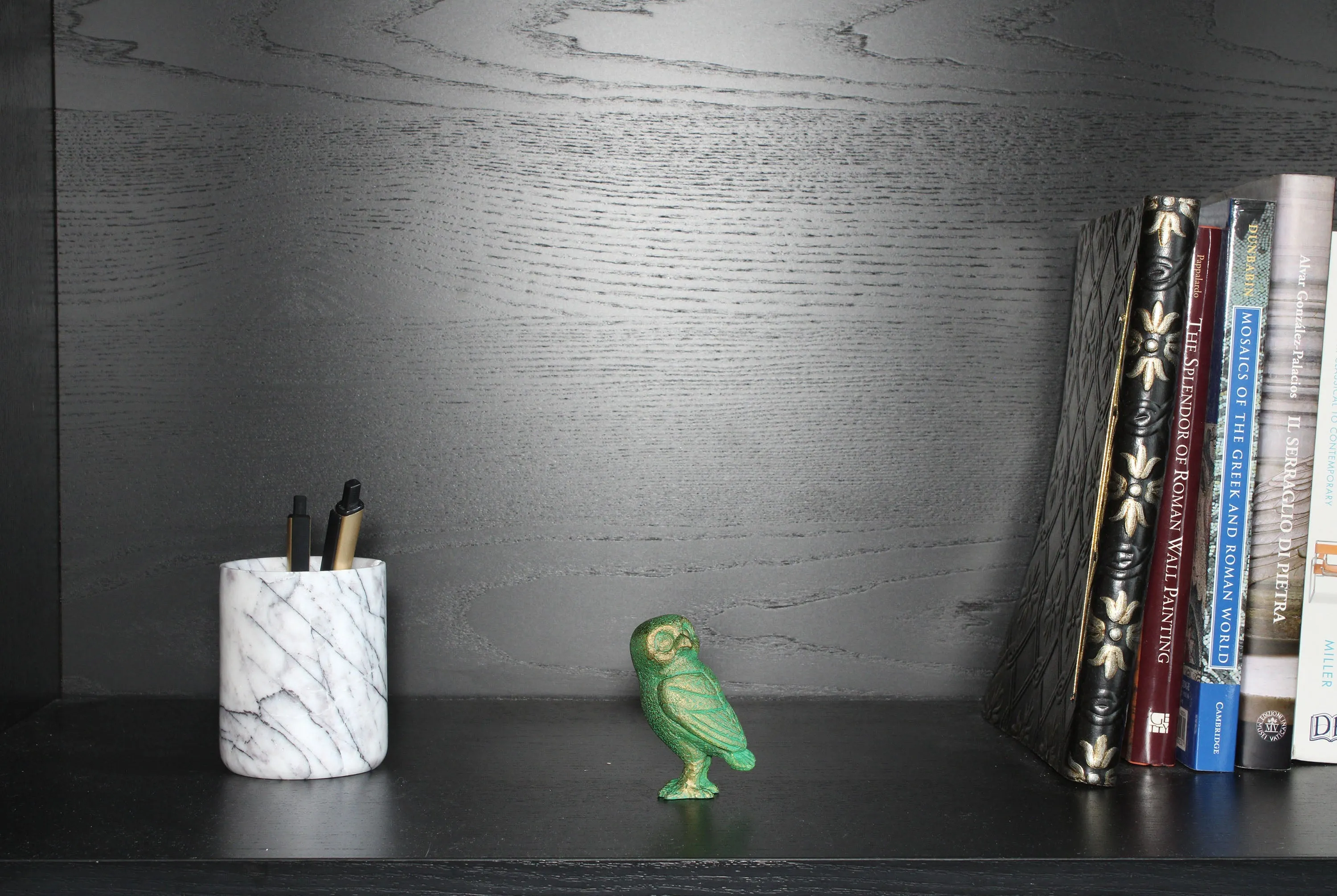 Greek Owl Statue (Cold Cast Bronze Sculpture)