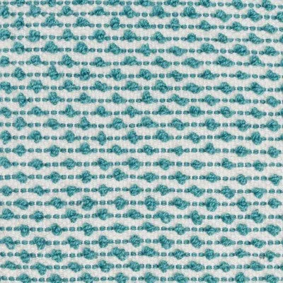 New - 18"x18" Loops Striped Square Throw Pillow with Tassels Turquoise - Mina Victory