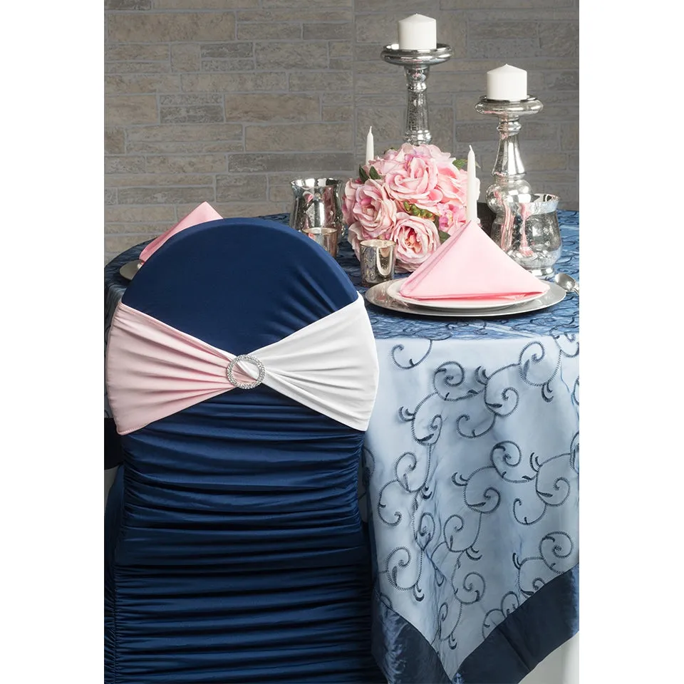 Ruffled Spandex Chair Band - Pink